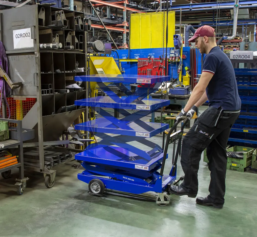 CZD 203: carrello a pantografo manuale 200 kg