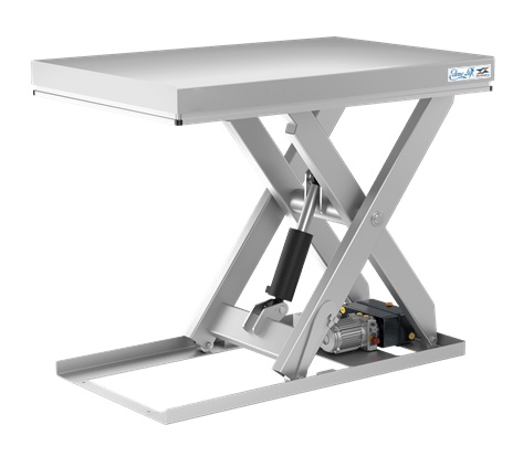 TR 500 SS Piattaforma Singolo Pantografo Inox