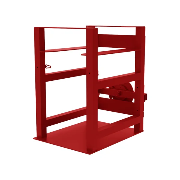 Manual side tilting gripper for waste bins