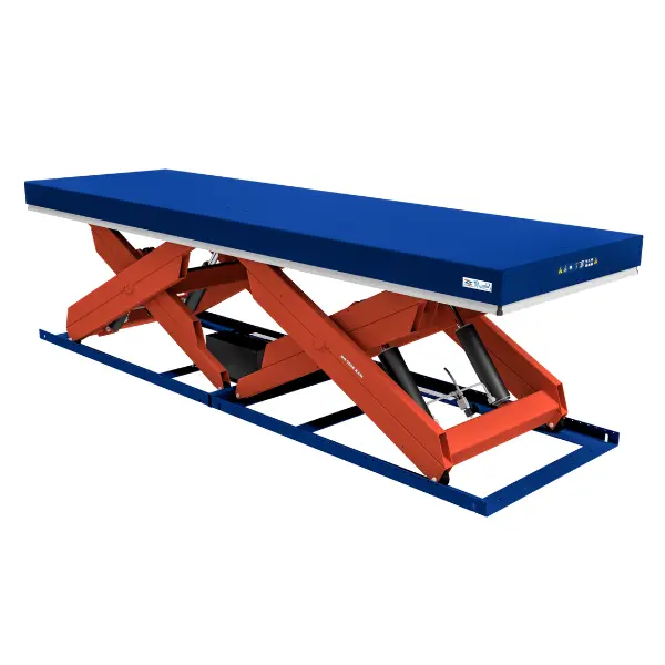 TAH 8000: tavolo elevatore a doppio pantografo orizzontale 8000 kg