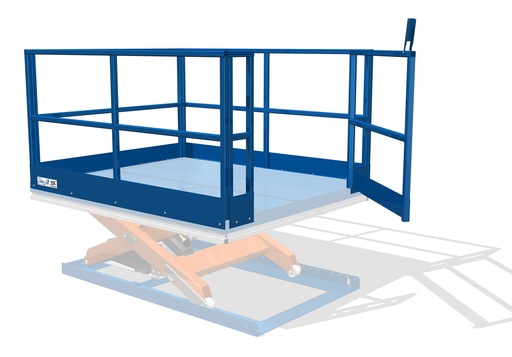 Parapetto con Cancello per Piattaforme Elevatrici