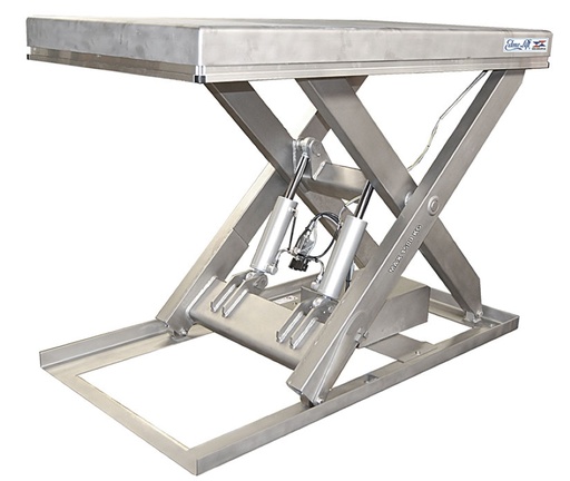 TM 1500 SS Piattaforma Singolo Pantografo Inox