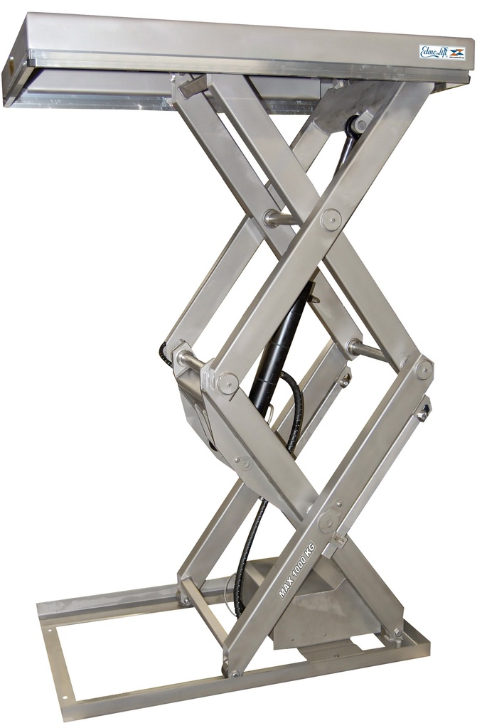 TLD 1000 SS: tavolo elevatore inox 1000 kg